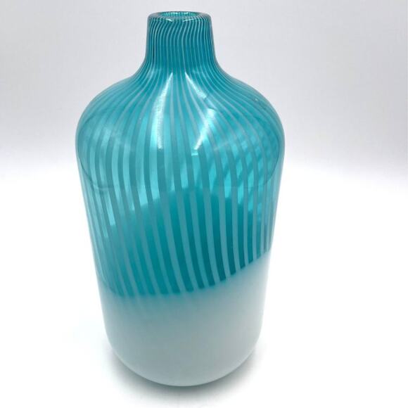 MURANO handblown glass VASE 1970-1979 Made in Italy - Vintage / Collectible - Picture 14 of 14